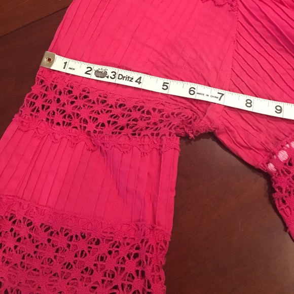 RESERVED Summer Dress 70s Hot Pink - Picture 6 of 8